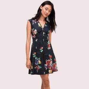Kate Spade rare roses poplin dress NWT